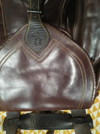 Zurrón de cuero para caza