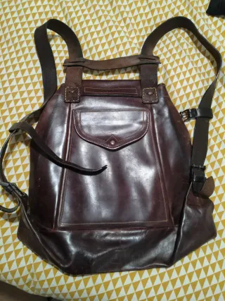 Zurrón de cuero para caza