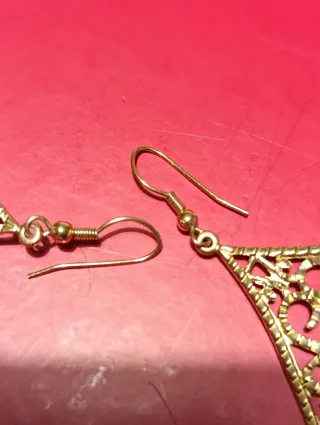 Pendientes Filigrana Baño Oro