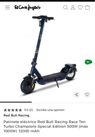 Patinete Red Bull Racing 1000w