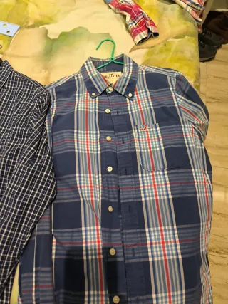 Camisa Napapijri cuadros rosa talla M