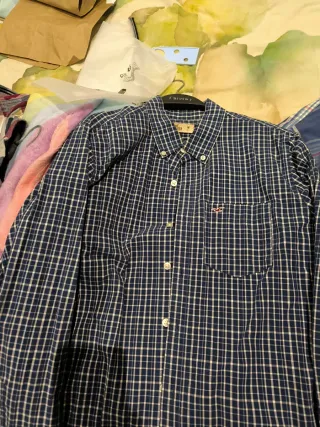 Camisa Napapijri cuadros rosa talla M