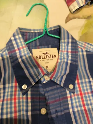 Camisa Napapijri cuadros rosa talla M