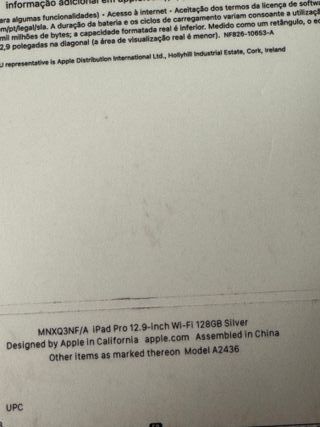iPad Pro 12.9 6ª Gen 128GB WiFi Plata