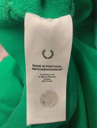 Sudadera Raf Simons Verde con Estampado