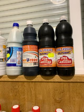 Disolvente Desatascador y Agua Fuerte