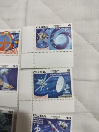 Francobolli Cubani 1980 Programma Intercosmos