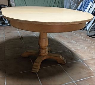 Mesa madera extensible rendonda/ ovalada