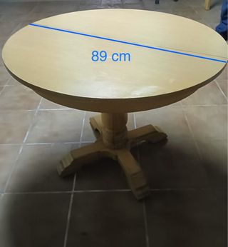 Mesa madera extensible rendonda/ ovalada