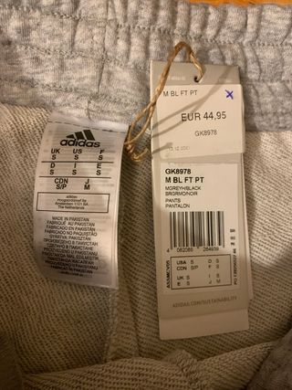 NUEVO Chándal Adidas Jogger Gris Talla S