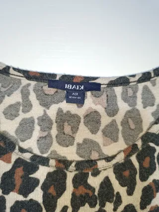 Maglia bambina fantasia leopardata