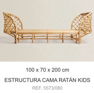 Cama Ratán Zara Home Kids 200cm