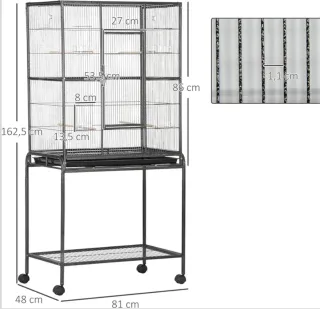 Jaula PawHut grande para pájaros