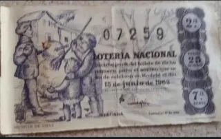 Billetes Lotería Nacional Colección