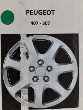 Juego 4 Tapacubos Peugeot 407/307
