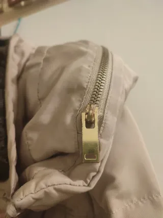 Chaqueta parka Zara beige