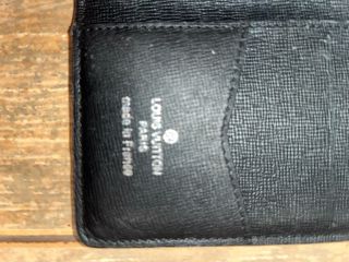 Cartera Tarjetero Louis Vuitton Negra/Gris