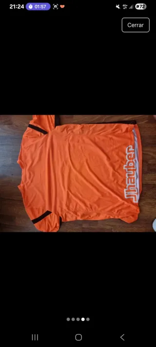 Camiseta deportiva J'Hayber naranja
