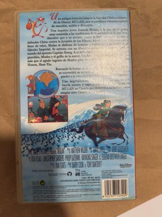 VHS Mulan Disney Clásicos Español