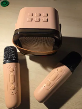 Kit Karaoke K12 con 2 Micrófonos