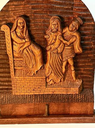 Antica Pala Via Crucis in Legno