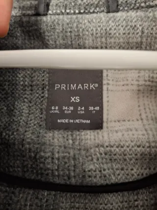 Abrigo tipo camisa cuadros blanco y negro