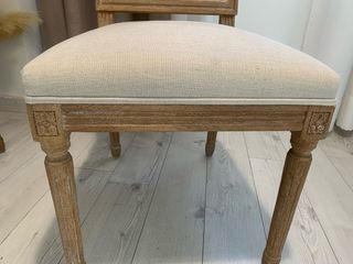 4 Sedie da Pranzo in Rattan-Legno, prezzo per unità