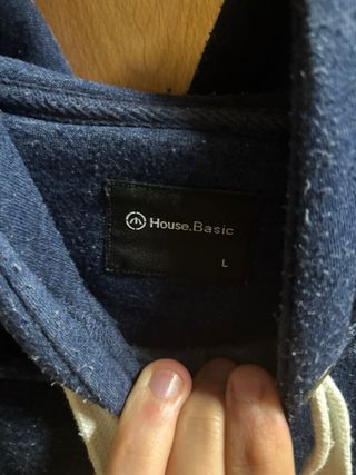 Sudadera House azul básica