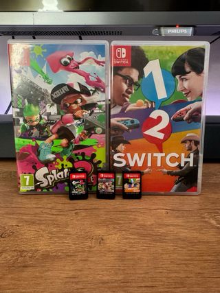 Nintendo Switch + 3 Juegos + Maleta + Mando.