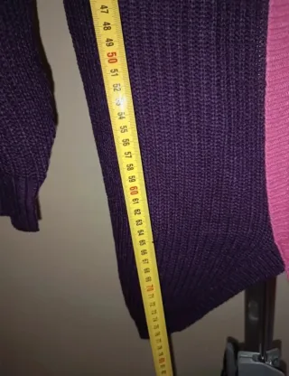 Jersey de punto cuello alto bicolor