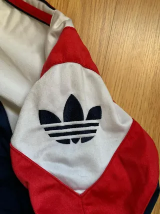 Chaqueta Adidas Vintage 90s Azul Blanca Roja