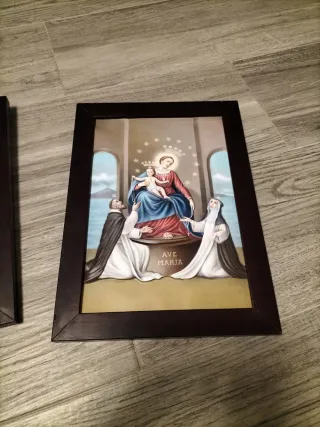 Set 2 Cuadros Religiosos en Relieve