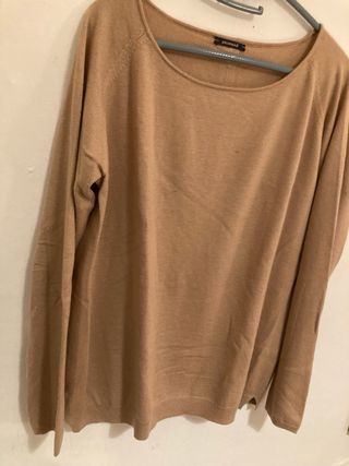 Sudadera Promod camel manga larga