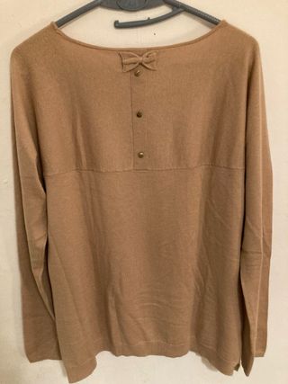 Sudadera Promod camel manga larga