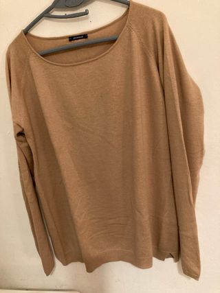 Sudadera Promod camel manga larga