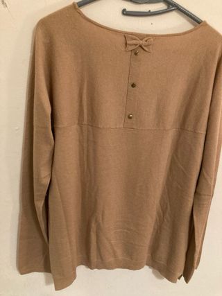 Sudadera Promod camel manga larga