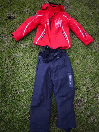 Conjunto esquí niño chaqueta y pantalón 4 y 6 años