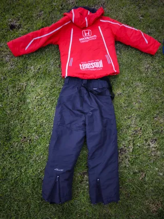 Conjunto esquí niño chaqueta y pantalón 4 y 6 años