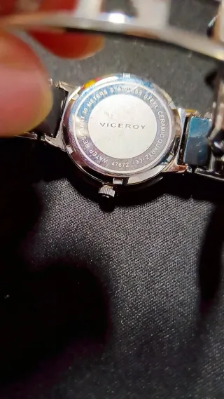 Reloj Viceroy Cerámica Negro y Plateado