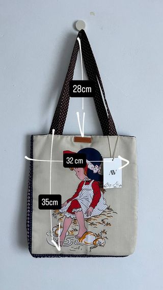 Bolso Tote Vintage Hecho a Mano