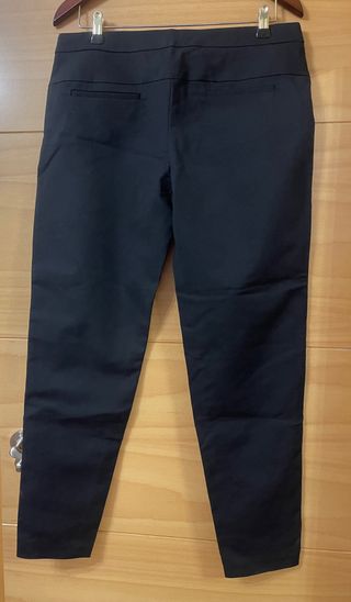 Pantalón Mango Negro Cremallera Dorada