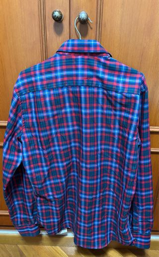 Camisa Alessandro Sacco cuadros azul y rojo