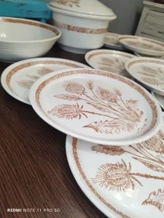 Juego Vajilla Vintage 12 Piezas Flores