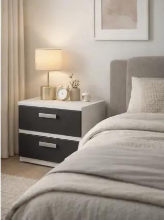 2 mesillas de noche de exposición. SIN USAR