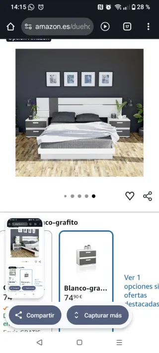 2 mesillas de noche de exposición. SIN USAR