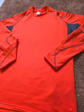 Camiseta manga larga Quechua Hombre Naranja