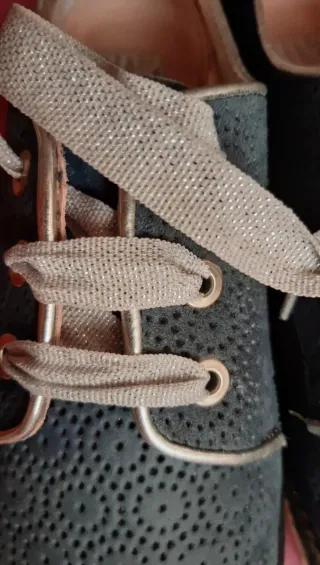 Zapatos RIVA di mare azul y plata