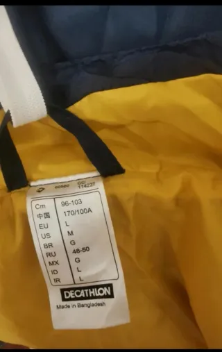 Anorak Decathlon Azul Talla L