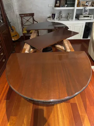 Mesa comedor extensible madera