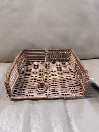 Porta tovaglioli in vimini